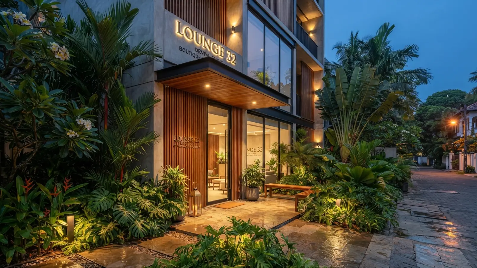 The Lounge32 clinic entrance